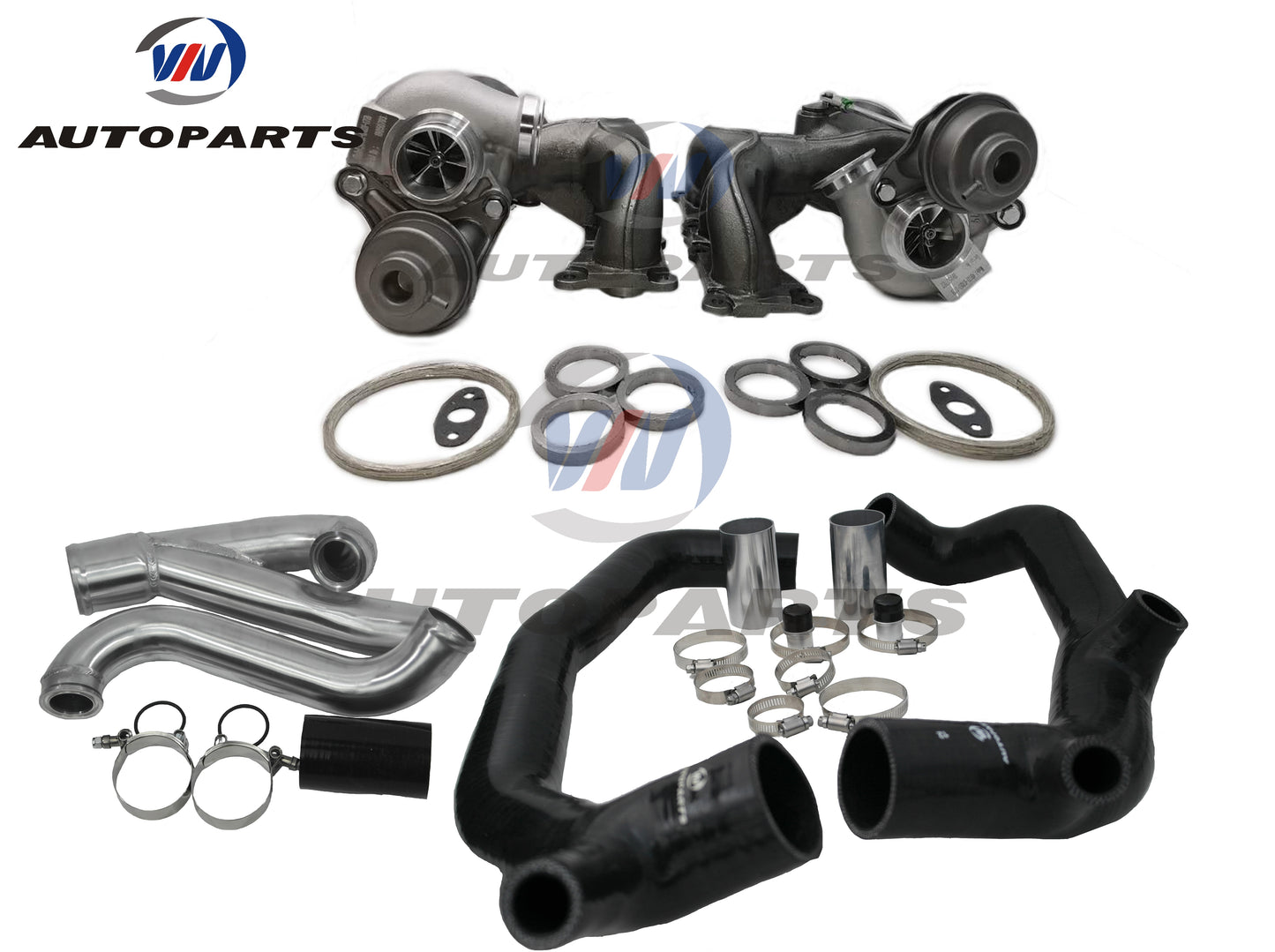 Upgraded TD04 Billet Twin Turbochargers for N54 Engine