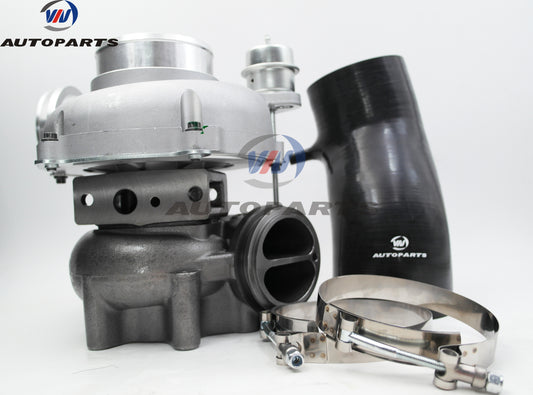 Upgraded GTP38R Turbo 739619-5004S with 4" Air inlet A/R 1.00 Ball Bearing & Billet Turbocharger 739619-5004S for FORD F-series F-250 F-350 Power stroke 7.3L Diesel Engine